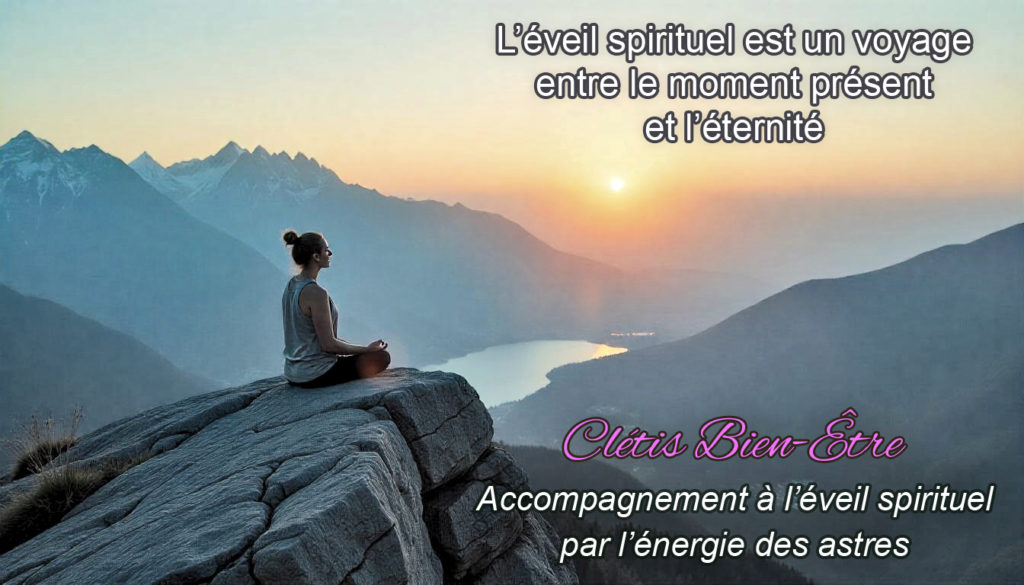 L'éveil spirituel est un voyage entre le moment présent et l'éternité