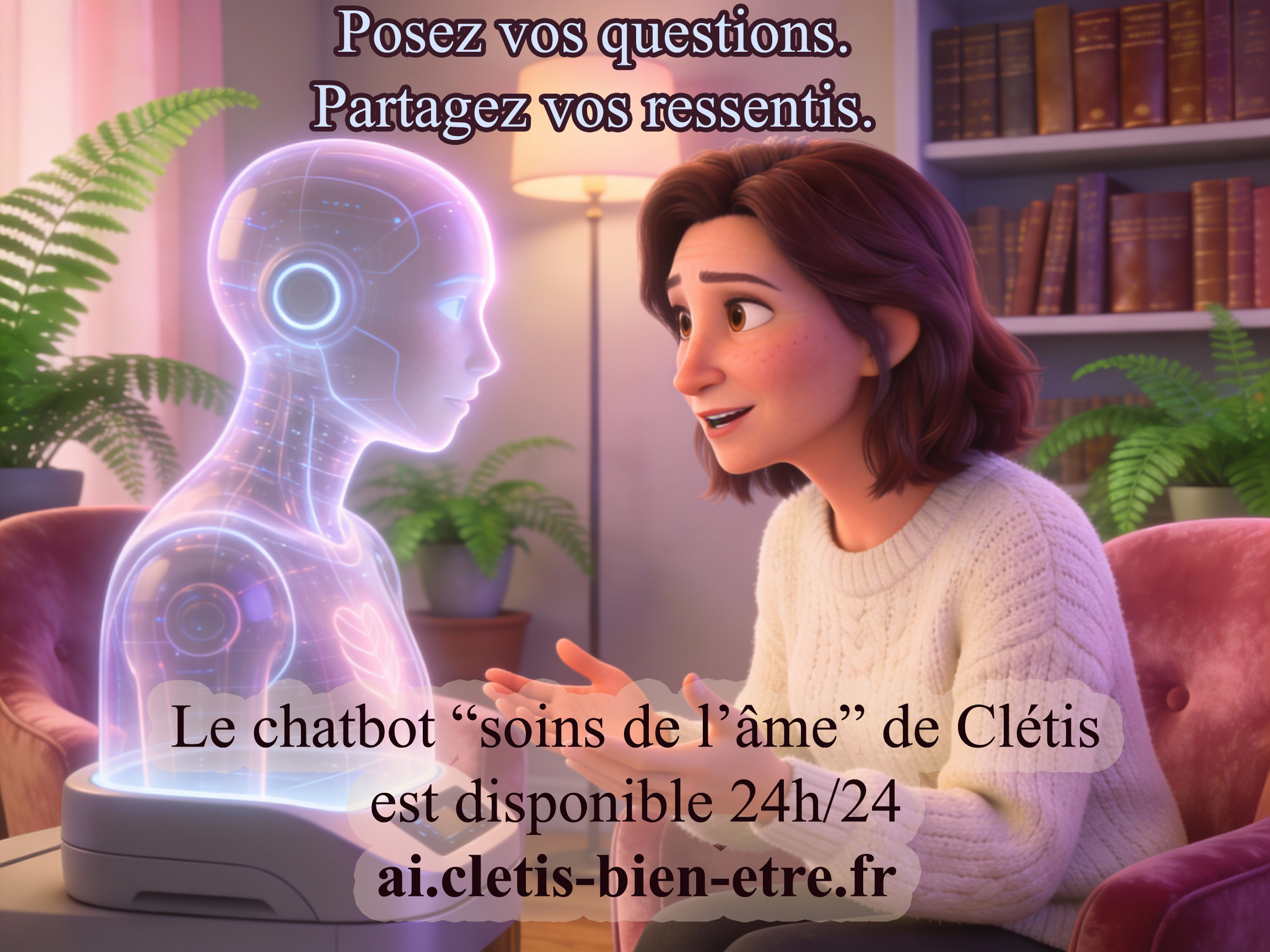 Chatbot soins de l'âme - Clétis bien-être